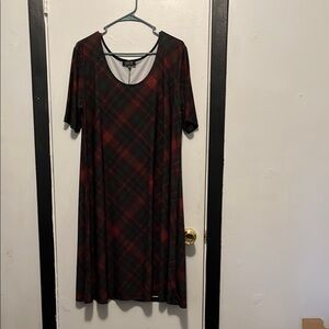 Plaid A-Line Dress